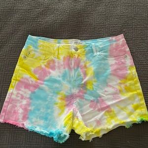 Judy Blue tie-dye shorts size L (9-11)